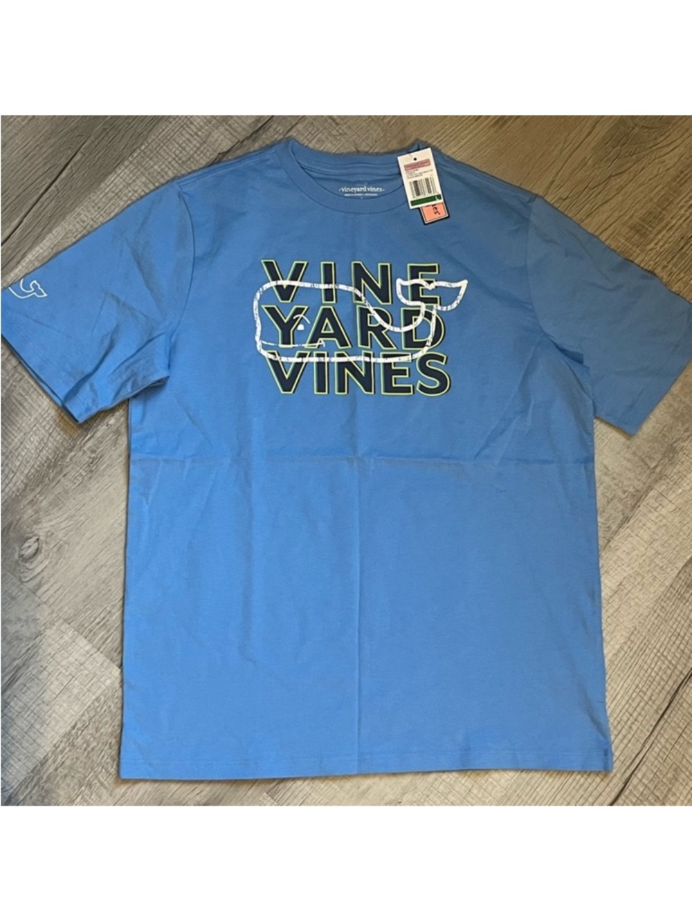 Vineyard Vines boys shirt whale design on the front
